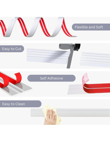 Moldura de Esquina Flexible Autoadhesiva Boorika 6.1m TPE