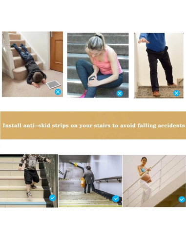 Protector de Bordes de Escalera LeongLzt 1.83m Antideslizante