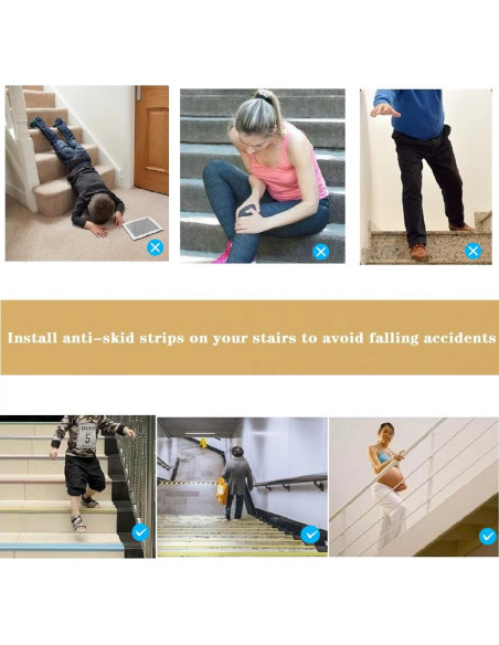 Protector de Bordes de Escalera LeongLzt 1.83m Antideslizante