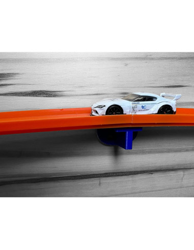Soportes de Pared para Pistas Hotwheels - 4 Unidades Azul