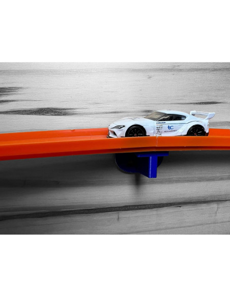 Soportes de Pared para Pistas Hotwheels - 4 Unidades Azul Soportes de Pared para Pistas Hotwheels - 4 Unidades Azul