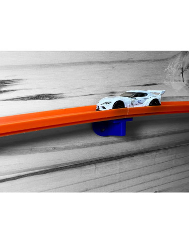 Soportes de Pared para Pistas Hotwheels - 4 Unidades Azul