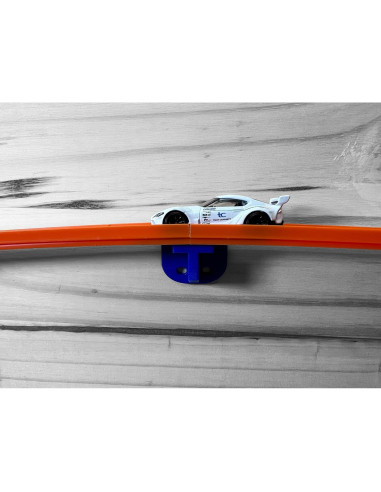 Soportes de Pared para Pistas Hotwheels - 4 Unidades Azul