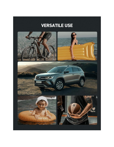 Compresor de Aire AstroAI 150 PSI 12V DC/110V AC Amarillo