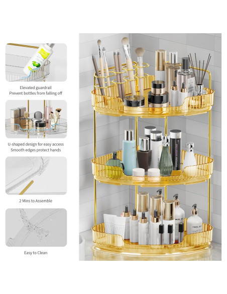 Organizador de Esquina YINGXUN 3 Niveles para Baño y Cocina Organizador de Esquina YINGXUN 3 Niveles para Baño y Cocina