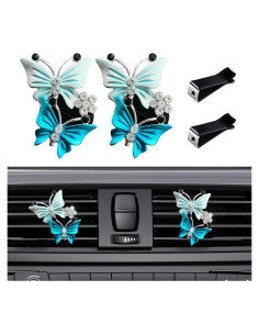 Clips de Aromatizantes para Auto Dickno - Mariposa Doble Azul