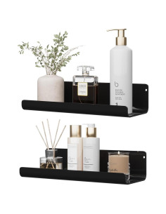 Estantes Flotantes RRG de Acrílico 25.4 cm - Paquete de 2 Negros