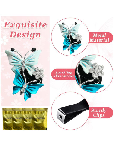 Clips de Aromatizantes para Auto Dickno - Mariposa Doble Azul