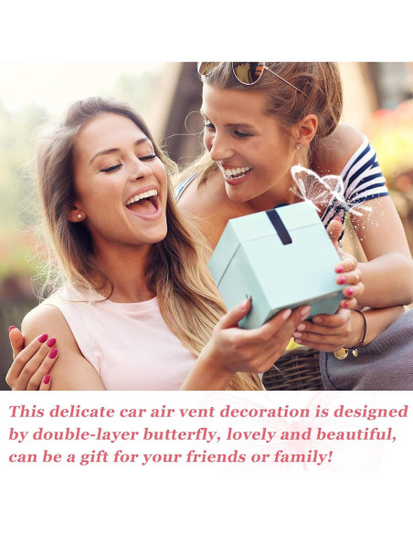 Clips de Aromatizantes para Auto Dickno - Mariposa Doble Azul