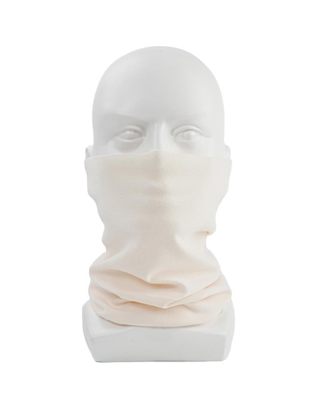 Calentador de Cuello Sheverch Unisex Doble Capa Beige