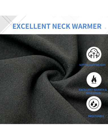 Calentador de Cuello Sheverch Unisex Doble Capa Beige