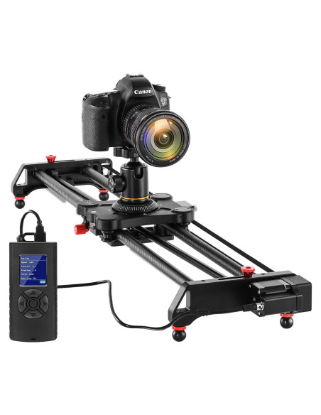 Deslizador de cámara motorizado GVM 80CM fibra de carbono