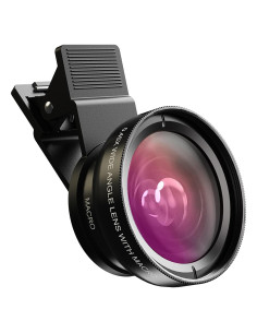 Kit de Lentes para Teléfono MIAO LAB 2 en 1 Macro 12.5X Gran Angular 0.45X