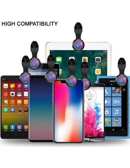 Kit de Lentes 10 en 1 Apexel para Smartphone - Macro, Gran Angular, Telefoto