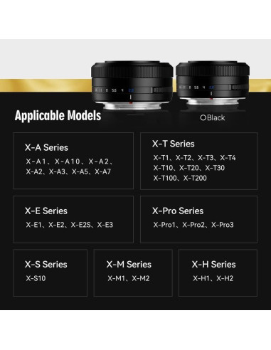 Lente Pancake TTArtisan 27mm F2.8 para Fujifilm X-Mount