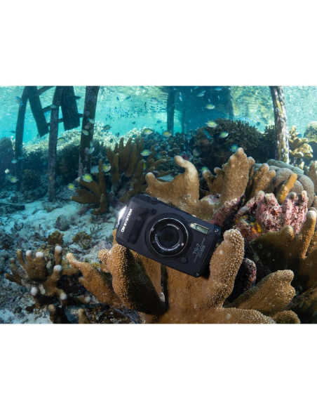 Cámara Submarina OM SYSTEM Tough TG-7 Negra 12MP 4K Impermeable