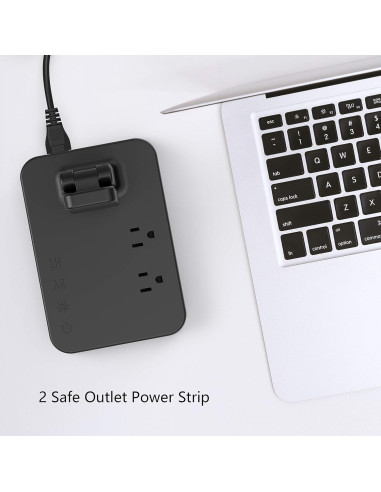 Lámpara de escritorio LED Drevet con USB-C y 3 puertos