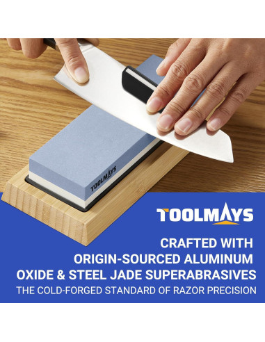 Kit de Afilado TOOLMAYS con Piedras Doble Grano 1000/6000