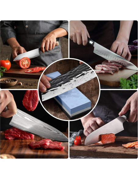 Kit de Afilado TOOLMAYS con Piedras Doble Grano 1000/6000