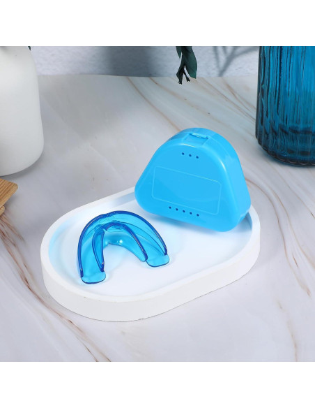 Protector Bucal Deportivo COMNICO Juvenil Transparente Azul