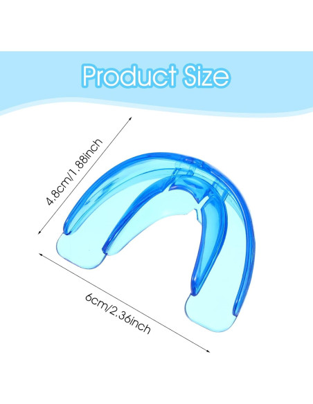 Protector Bucal Deportivo COMNICO Juvenil Transparente Azul