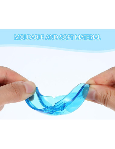 Protector Bucal Deportivo COMNICO Juvenil Transparente Azul