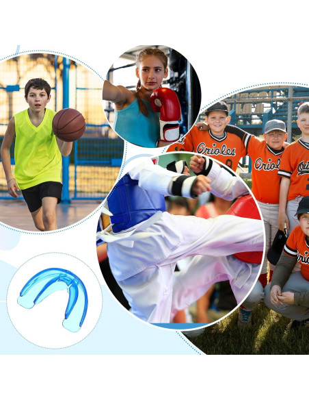 Protector Bucal Deportivo COMNICO Juvenil Transparente Azul