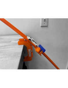 Abrazadera de pista con puerta de inicio Hot Wheels 1 carril 2