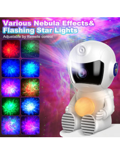 Proyector Galáctico Astronauta XIAOER Luz Nocturna 12.6cm 2