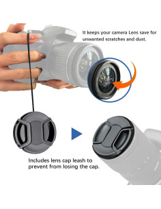 Tapa de lente 105mm AMOPOFO - Protección para cámaras 2