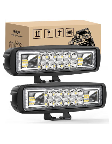 Nilight Pods LED 60W 15.24 cm Luz de Niebla para Off Road