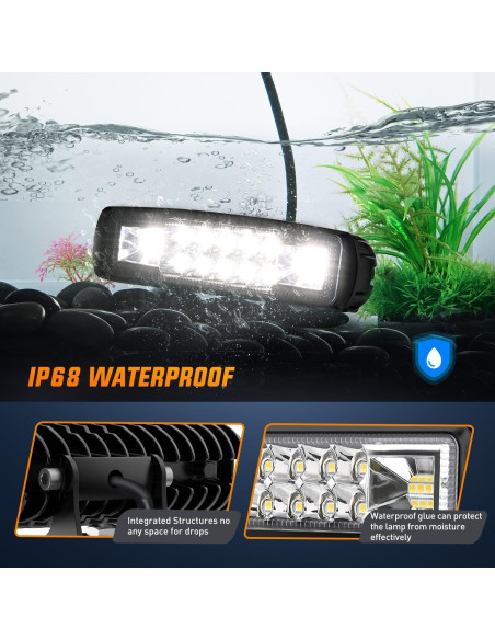Nilight Pods LED 60W 15.24 cm Luz de Niebla para Off Road