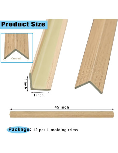 12 Protectores de Esquinas de Pared TRAIN2 ART 114.3 cm L
