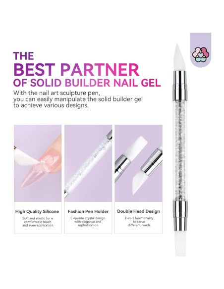 Gel Constructor Sólido para Uñas SAVILAND 60g 3D No Pegajoso