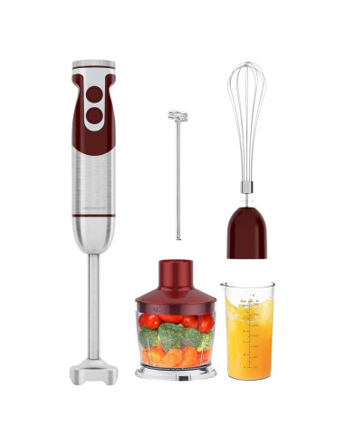 Batidora de Inmersión MEGAWISE 5 en 1 400W Acero Inoxidable