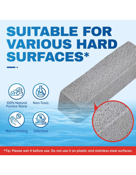 Cepillo de Inodoro Vacplus - 2 Piezas de Piedra Pómez Ecológica