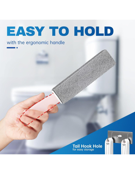 Cepillo de Inodoro Vacplus - 2 Piezas de Piedra Pómez Ecológica