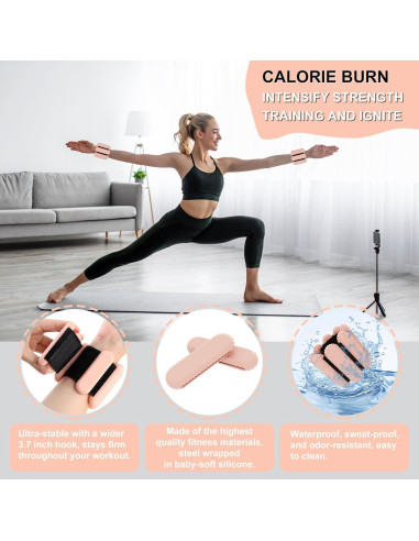 Pesas para Muñeca y Tobillo Zerood 0.45 kg Rosa Carne