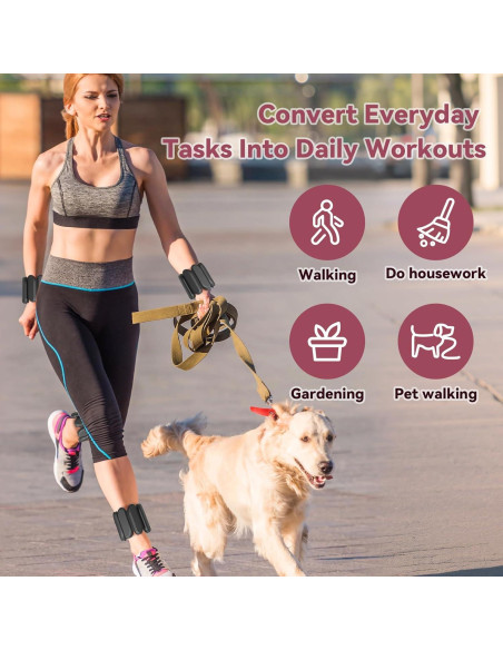 Conjunto de Pesas Ajustables para Muñeca y Tobillo Nousagra 0.45 kg