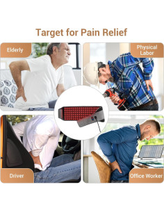 Cinturón Terapia Luz Roja Comfytemp 22W Alivio Dolor 2