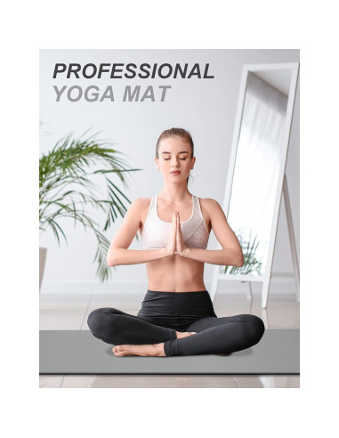 Esterilla de Yoga BEAUTYOVO TPE Antideslizante 182.88x60.96cm