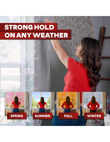 Cinta de Sellado de Ventanas XFasten 50.8mm x 27.43m Transparente Cinta de Sellado de Ventanas XFasten 50.8mm x 27.43m Transparente