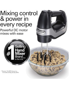 Mezclador de Mano Hamilton Beach 7 Velocidades Negro Mate 2