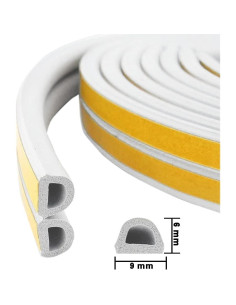 Cinta de Sellado Autoadhesiva UPSEN 10m Espuma D Blanca 2