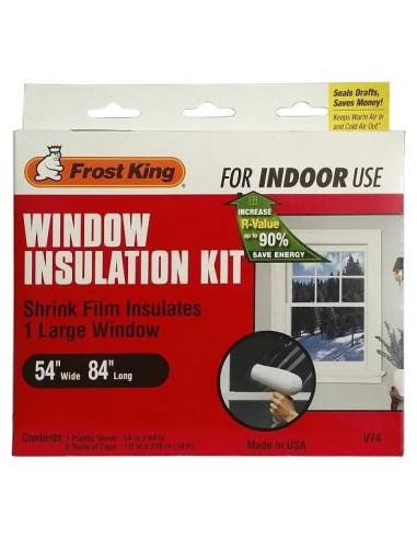 Frost King V74 - Plástico Claro 137x213 cm para Interior