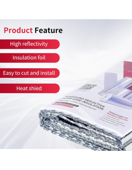 Hoja Aislante Reflectante AggSound 61 cm x 3.05 m 3 mm Hoja Aislante Reflectante AggSound 61 cm x 3.05 m 3 mm