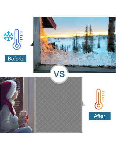 Kit Aislante de Ventanas Augblinds 91x152 cm Gris Térmico