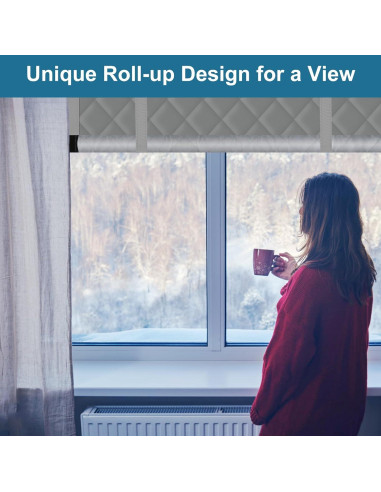 Kit Aislante de Ventanas Augblinds 91x152 cm Gris Térmico