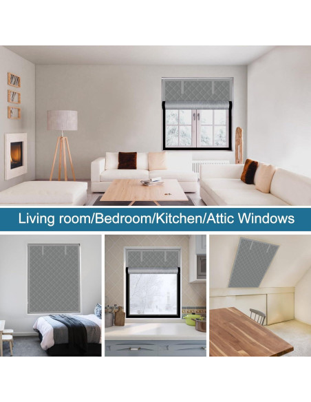Kit Aislante de Ventanas Augblinds 91x152 cm Gris Térmico