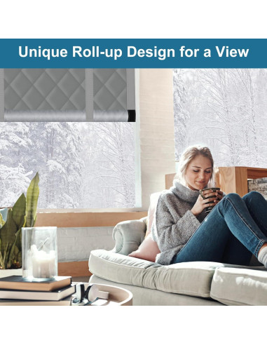 Kit Aislante de Ventanas Augblinds 91x152 cm Gris Térmico